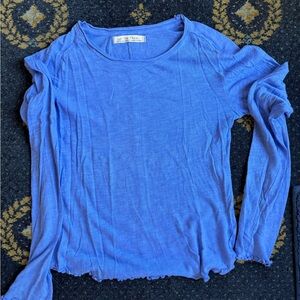 Free People long sleeve t-shirt women’s blue